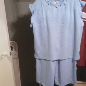 Simply Southern Light Blue Pantsuit